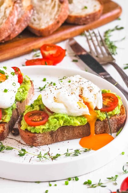 Avocado Toast With Egg And Tomato (Healthful & Straightforward!)