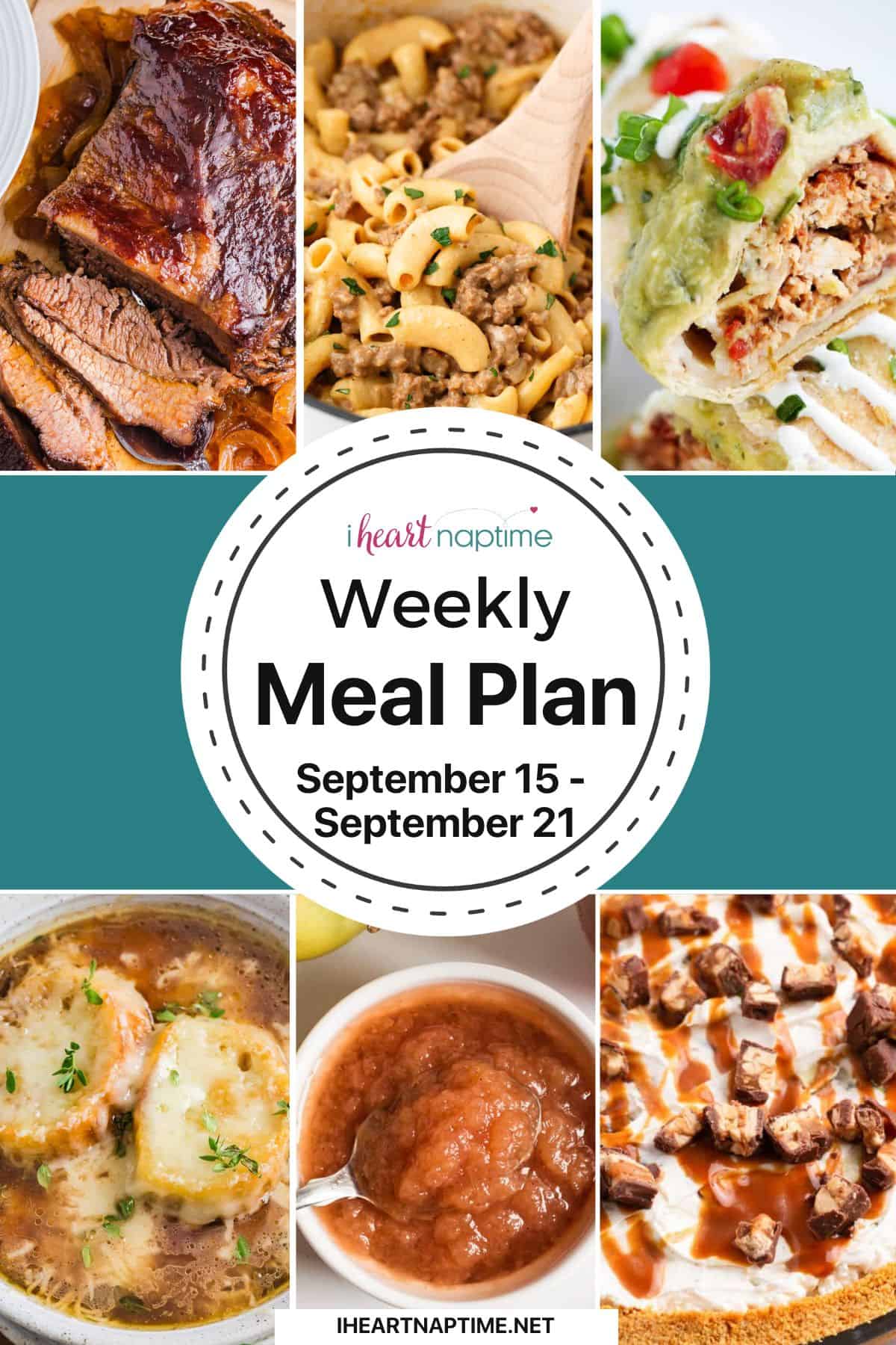 Weekly Meal Plan 9-15-24 – I Coronary coronary coronary heart Naptime