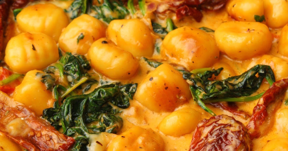 Creamy Picture voltaic-Dried Tomato Gnocchi