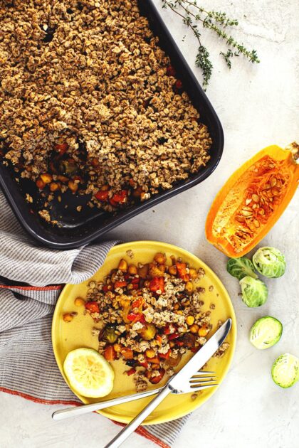 Savoury Veggie Crumble — Cocoon Cooks