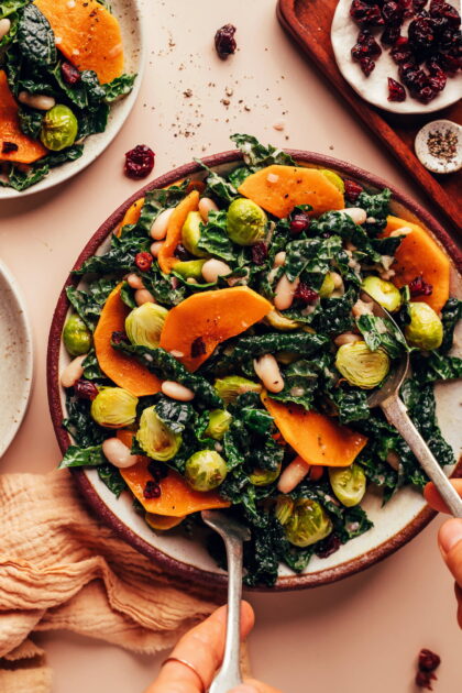 Roasted Fall Vegetable Salad with White Beans Roasted Fall Vegetable Salad with White Beans