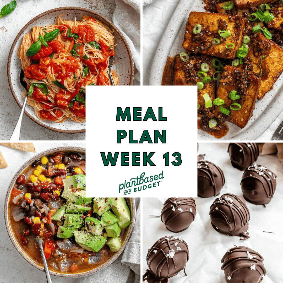 Week 13 Meal Plan – Plant-Primarily based completely on a Funds
