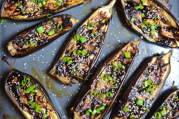 Doenjang Glazed Eggplant Recipe | Chocolate & Zucchini