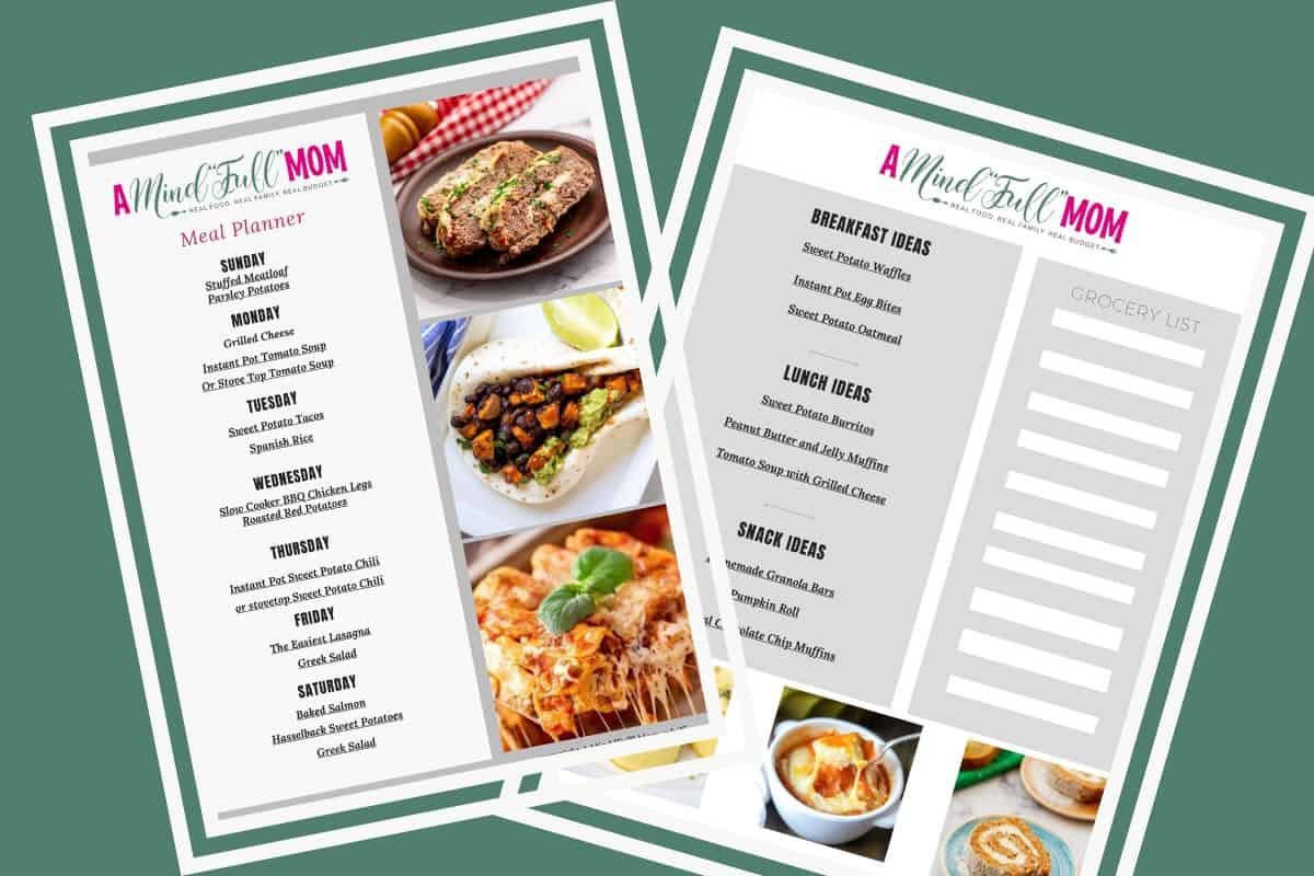 Meal Plan 25 – October 6-12