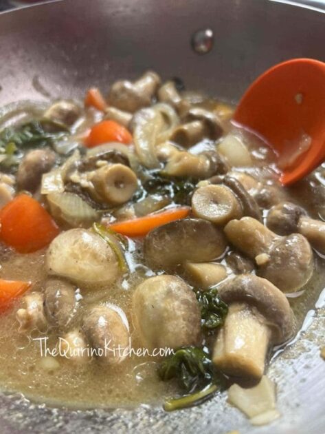 Mushrooms and Spinach Adobo – The Quirino Kitchen